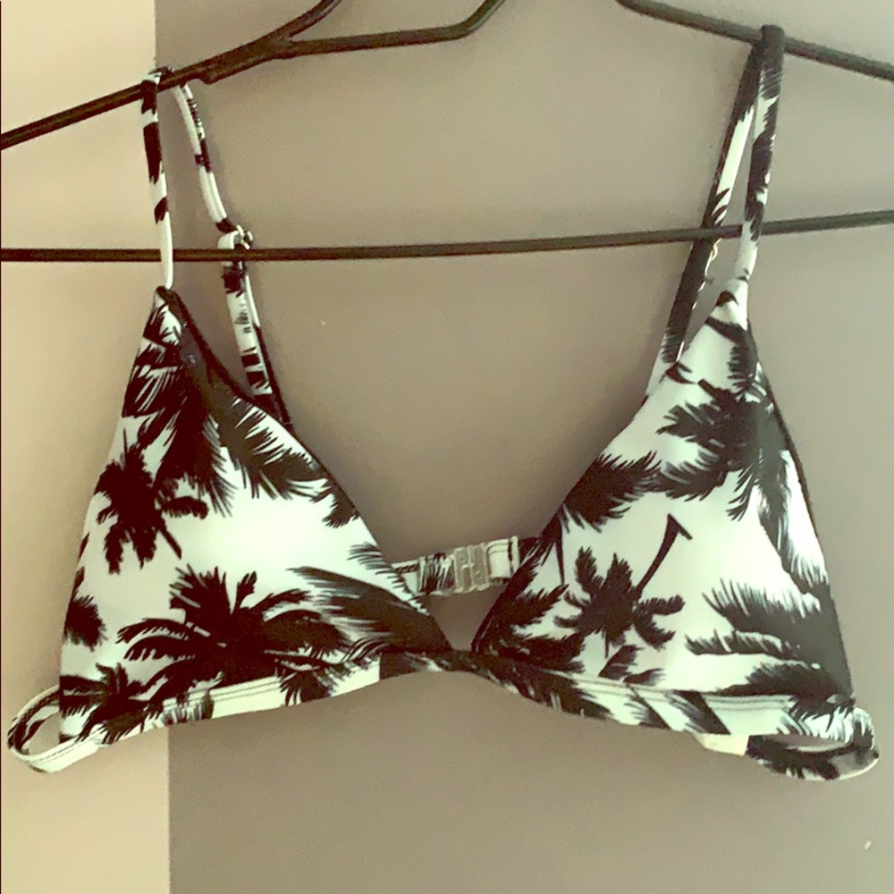 black and white bathing suit